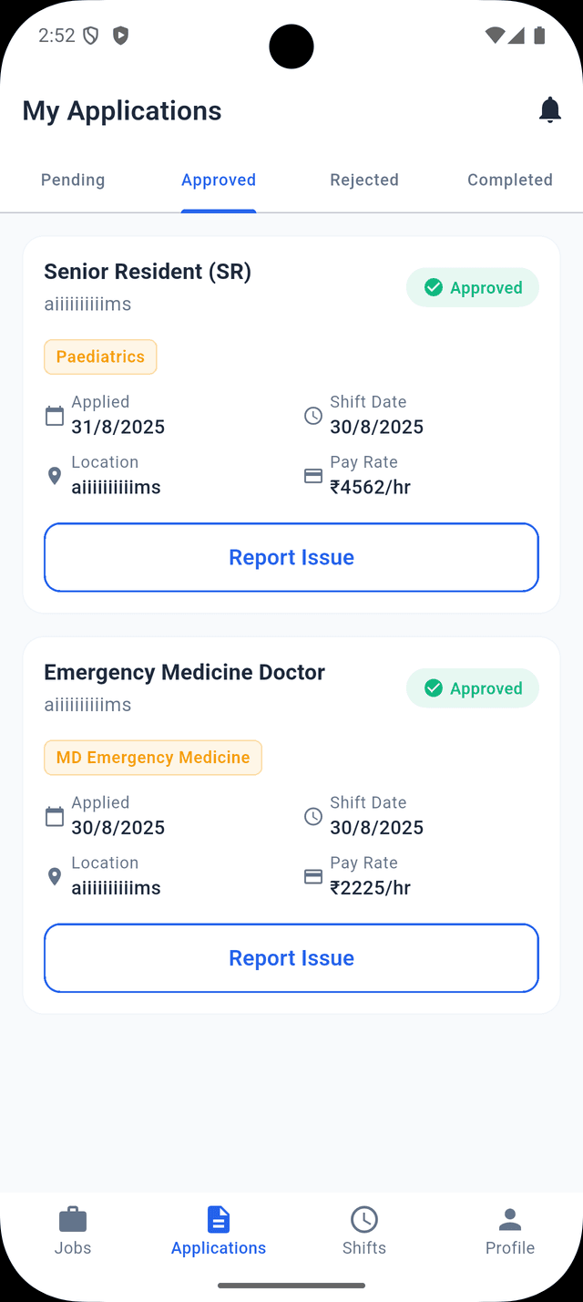 Doctor Hiring App