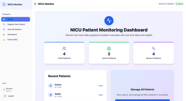 NICU Progress Tracker